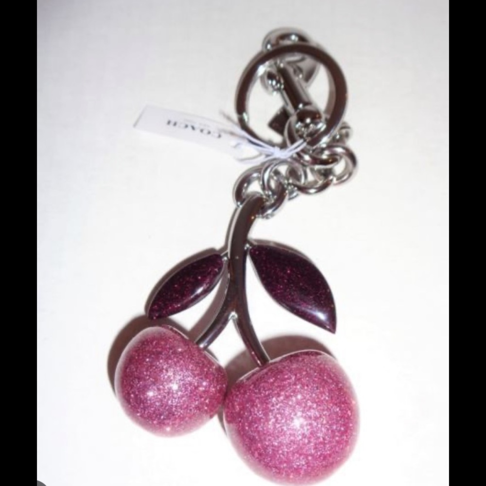ISO Coach resin cherry keychains/bag charms